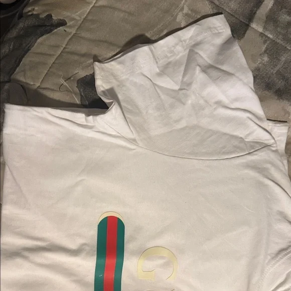 Gucci White Short Sleeve Tee - Picture 3 of 4
